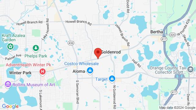 Map of the area around 6904 Aloma Ave, 6904 Aloma Ave, Winter Park, FL, 32792, United States