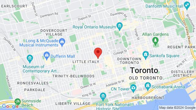 Map of the area around 423 College St, Toronto, ON M5T 1T1, Canada,Toronto, Ontario, Toronto, ON, CA