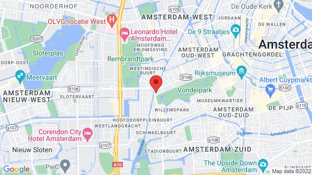 Kaart van de omgeving van Amstelveenseweg 23, Amsterdam, The Netherlands