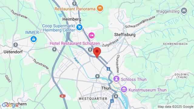 Map of the area around Dance Vision GmbH Bernstrasse 853613 Steffisburg