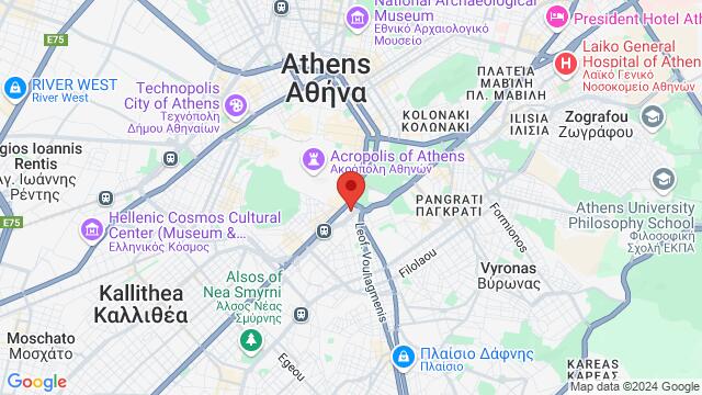 Map of the area around Καλλιρρόης 10, 117 43 Αθήνα, Ελλάδα,Athens, Greece, Athens, AT, GR