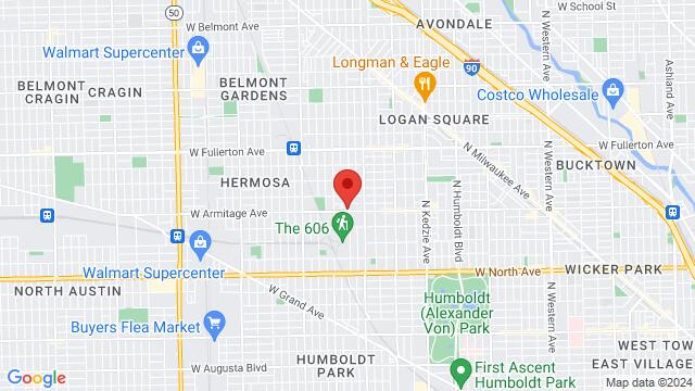 Map of the area around Las Vegas Night Club, 3702 W Armitage Rd, Chicago, IL, 60647, United States