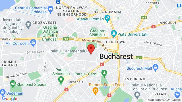 Map of the area around 2-4 Izvor Street, Bucharest, Bucharest