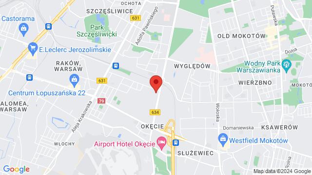 Carte des environs Novotel Warszawa Airport, 1 Sierpnia, Warsaw, Poland