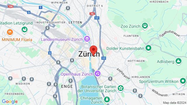 Map of the area around Preyergasse 22,Zürich, Switzerland, Zurich, ZH, CH