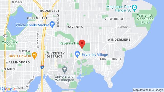 Map of the area around 2920 Northeast Blakeley Street, 98105, Seattle, WA, US