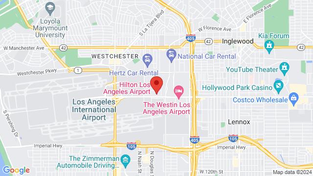 Mapa de la zona alrededor de Hilton Los Angeles Airport, 5711 W Century Blvd, Los Angeles, CA 90045, USA