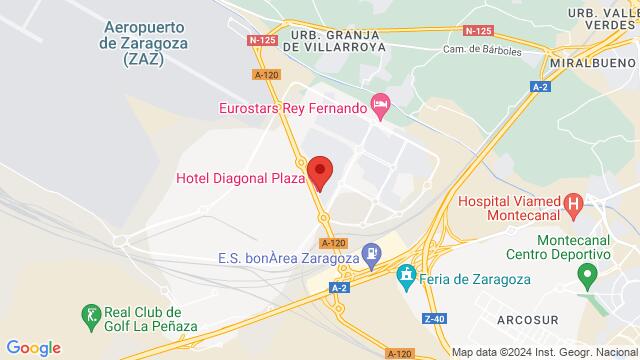 Map of the area around AVENIDA DE LA DIAGONAL, 30, ZARAGOZA, Zaragoza