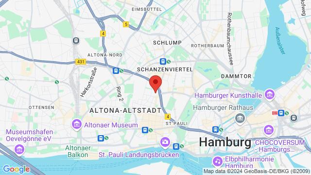 Map of the area around Beim Grünen Jäger 6A, 20359 Hamburg, Deutschland,Hamburg, Germany, Hamburg, HH, DE