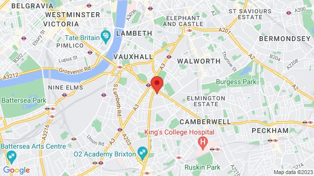 Map of the area around 1-3 Brixton Road, SW9 6DE, London, United Kingdom