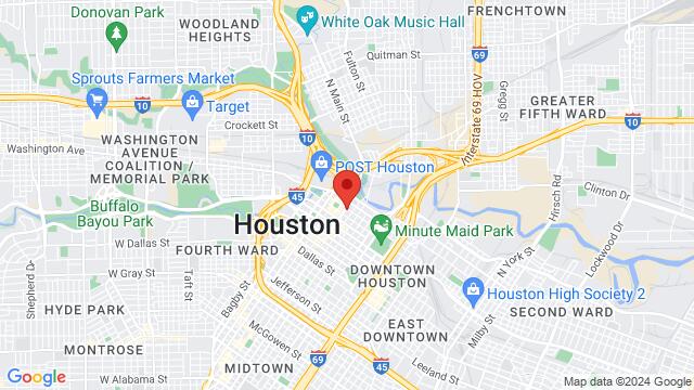 Map of the area around 301 Main St,Houston, Texas, Houston, TX, US