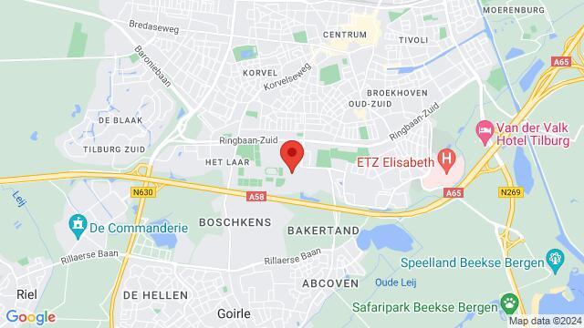 Map of the area around T-Kwadraat - Tilburg (NL)