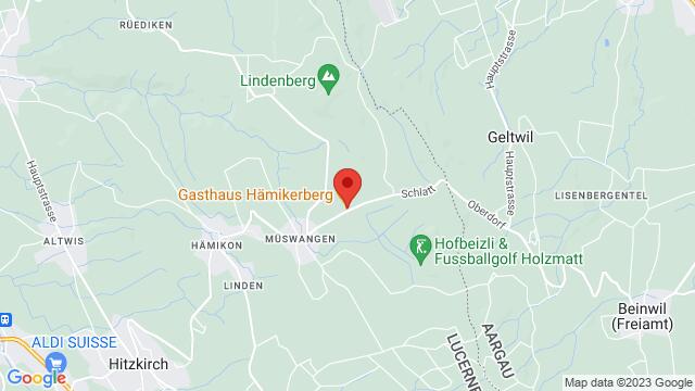 Map of the area around Gasthaus Hämikerberg