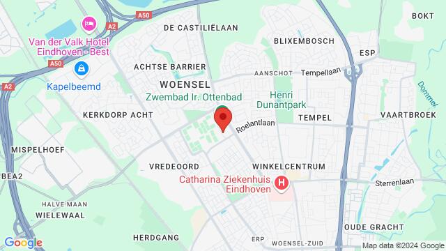 Map of the area around Vijfkamplaan 16, 5624 EB Eindhoven, Nederland,Eindhoven, Noord-Brabant, Eindhoven, NB, NL