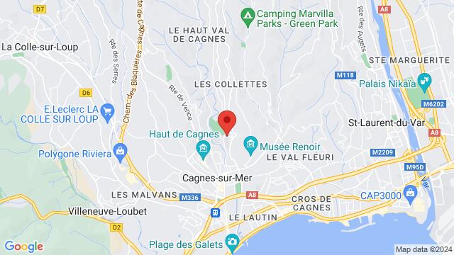 Carte des environs Av. Colonel Jean-pierre 06800 Cagnes Sur Mer