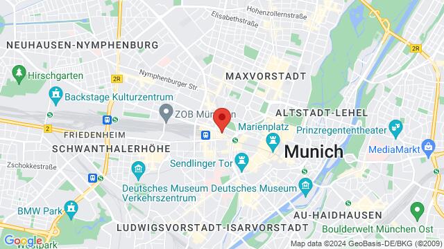 Map of the area around Bird Bar, Prielmayerstraße 6, 80335 München, Germany