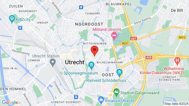 Map of the area around Mgr. van de Weteringstraat 13-A,Utrecht, Utrecht, UT, NL