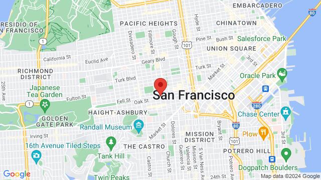 Map of the area around 548 Fillmore St, San Francisco, CA 94117-2620, United States,San Francisco, California, San Francisco, CA, US