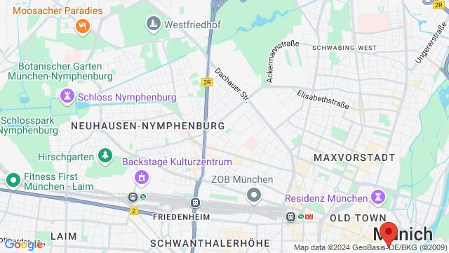 Map of the area around Baviera-Múnich, Munich, Germany, Munich, BY, DE