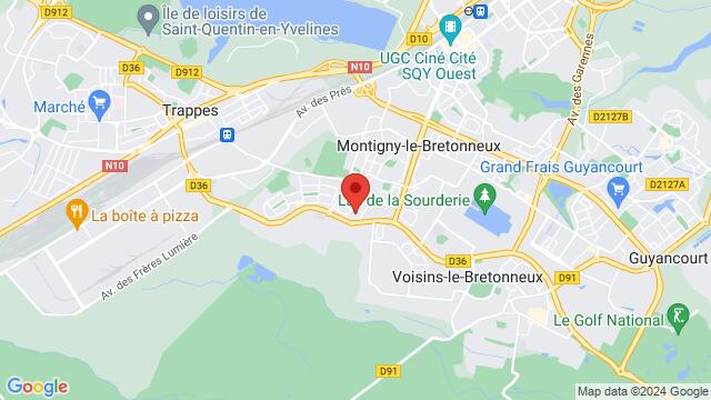 Kaart van de omgeving van 1 Rue Ondine 78180 Montigny-le-Bretonneux