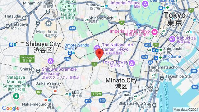 Mapa de la zona alrededor de 西麻布1-3-6  六本木アゼリアビル 3F,Minato,Tokyo,Japan, Minato, TY, JP