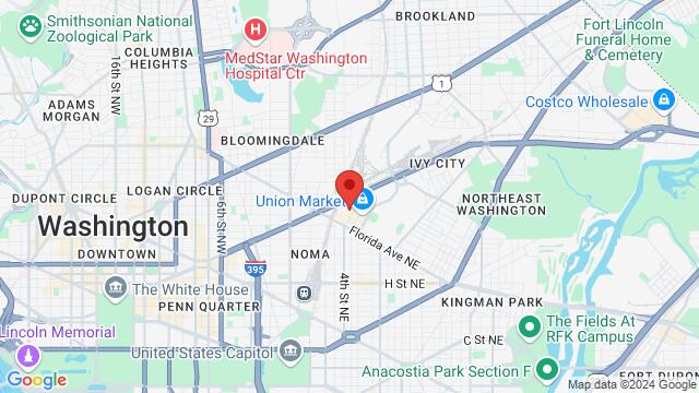 Map of the area around ChargePoint, 1270 4th St NE, Washington, DC 20002, United States,Washington D.C., Washington, DC, US