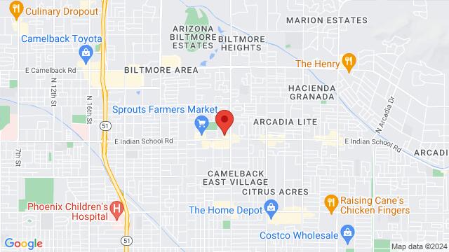 Kaart van de omgeving van 3138 E Indian School Rd.,Phoenix,AZ,United States, Phoenix, AZ, US