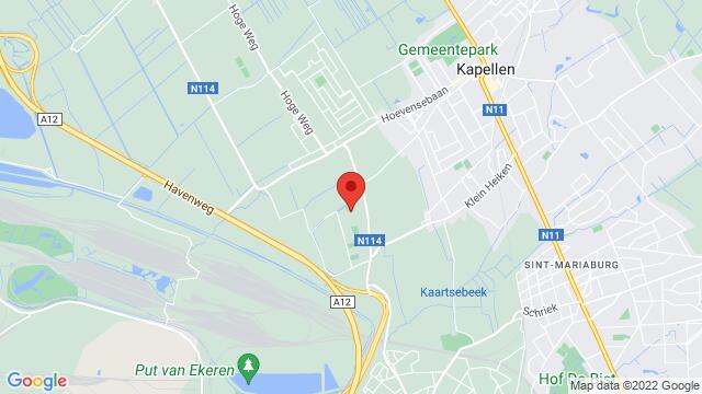 Map of the area around cultureelcentrum Luchtbal Columbiastraat 110 2030 Antwerpen