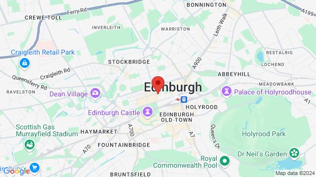 Map of the area around Hard Rock CAFE, 20 George Street, Edinburgh, EH2 2PF, United Kingdom,Edinburgh, United Kingdom, Edinburgh, SC, GB