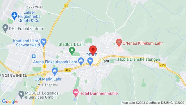 Kaart van de omgeving van Im Gasthaus Zum ZarkoSchillerstraße 3, 77933, Lahr