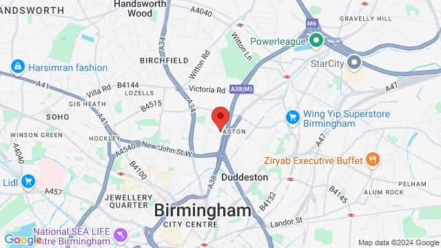 Map of the area around Unit 101 55 Thomas St,Birmingham, United Kingdom, Birmingham, EN, GB