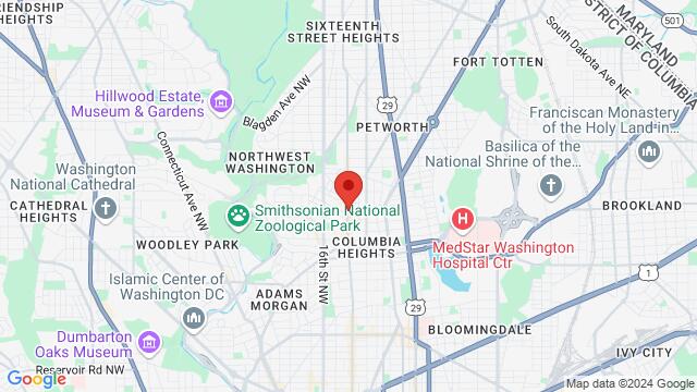 Map of the area around 3423 14th St NW,Washington D.C., Washington, DC, US