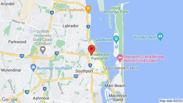 Map of the area around 154a Scarborough Street, Gold Coast, QLD, Australia, Queensland 4215