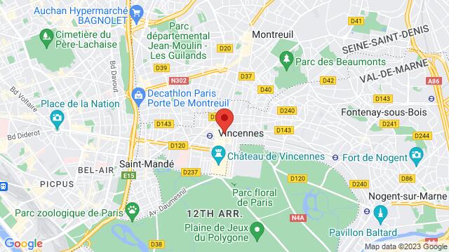 Karte der Umgebung von 41/43 rue raymond du Temple 94300 Vincennes