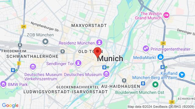 Map of the area around Ledererstr. 5, Munich, Bayern