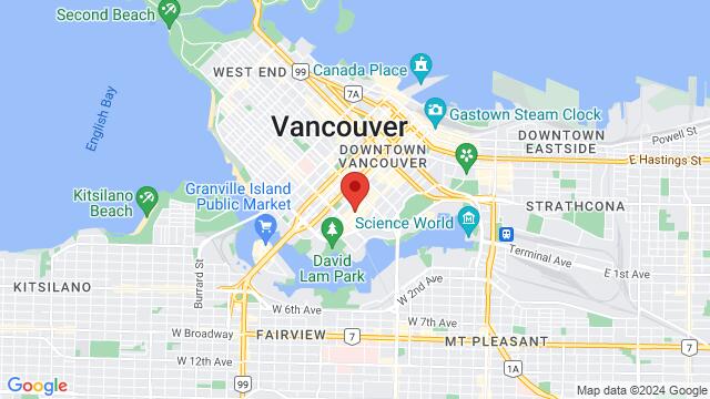 Map of the area around 348 Helmcken St, Vancouver, BC V6B 6C5, Canada,Vancouver, British Columbia, Vancouver, BC, CA