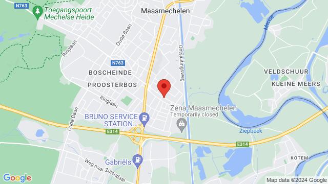 Map of the area around The Lagoon - Maasmechelen