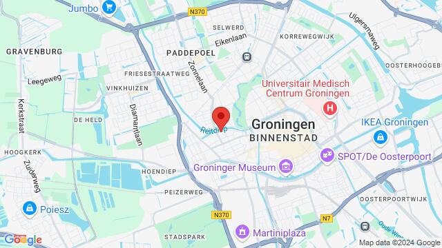 Mapa de la zona alrededor de Dokter C. Hofstede de Grootkade 43, 9718 KB Groningen, Nederland,Groningen, Groningen, GR, NL