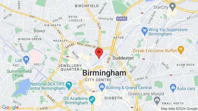 Map of the area around Robanna House Cliveland St,Birmingham, United Kingdom, Birmingham, EN, GB