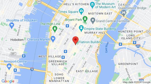 Map of the area around 230 5th Ave, 230 5th Avenue, New York, NY, 10001, United States