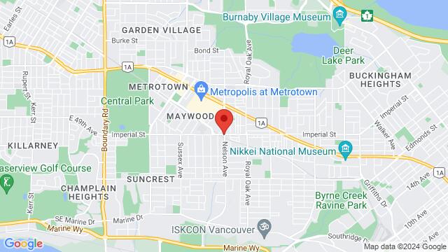 Map of the area around World Dance Co., 4858 Imperial Street, Burnaby, v5j1c4, Canada