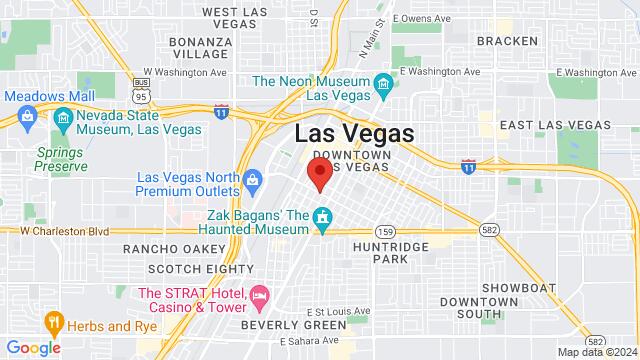 Map of the area around 353 East Bonneville Avenue, 89101, Las Vegas, NV, US