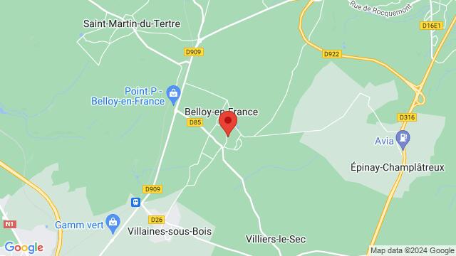 Map of the area around 6 Rue Richambre 95270 Belloy-en-France