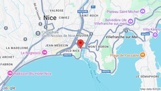 Map of the area around 20 Rue Emmanuel Philibert, 06300 Nice, France