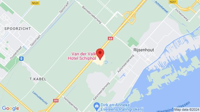 Map of the area around Van der Valk Hotel Schiphol, A4 3, 2132 MA Hoofddorp, Netherlands