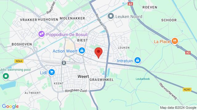 Map of the area around Kessenichstraat 3, Weert