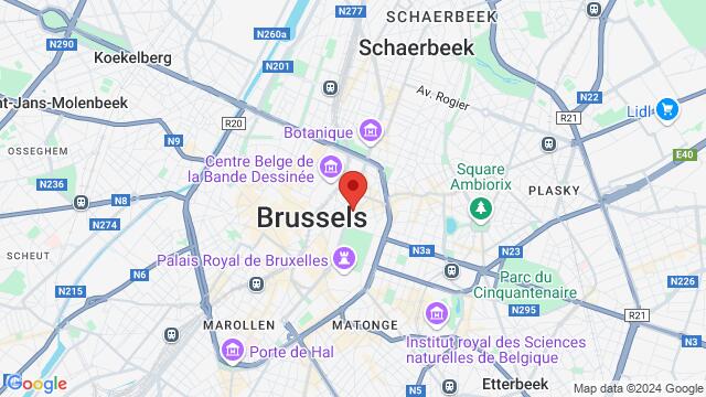 Map of the area around Onderrichtsstraat 6, 1000 Brussel, België,Brussels, Belgium, Brussels, BU, BE