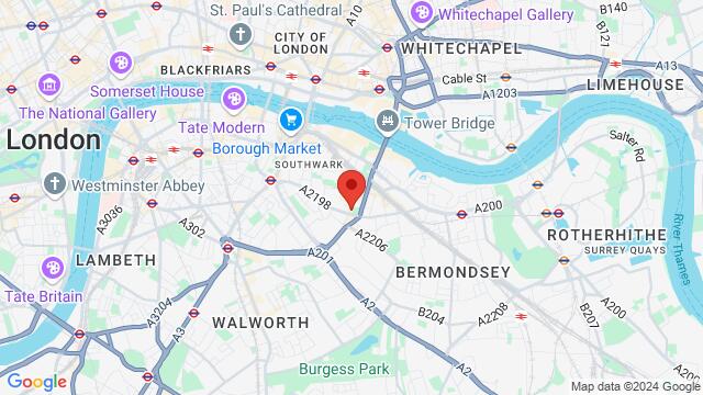 Map of the area around 193 Bermondsey St, London, EN, GB