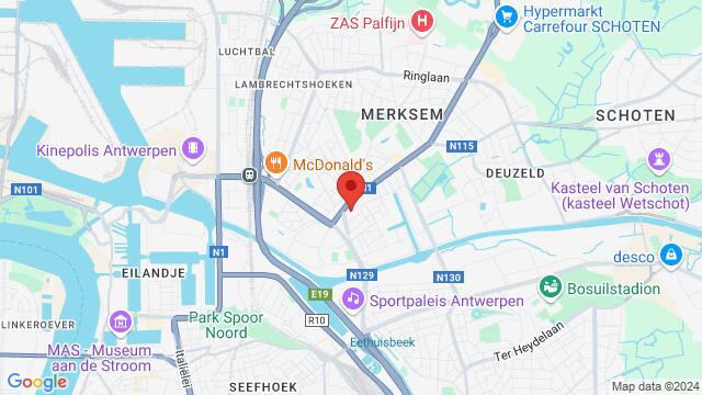 Map of the area around St. Bartholomeusstraat 9A,Antwerp, Belgium, Antwerp, AN, BE