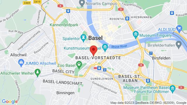 Carte des environs Kohlenberggasse 23, 4051 Basel